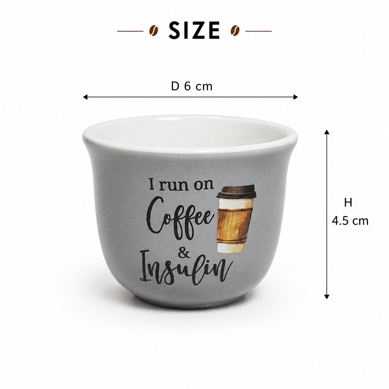 Coffee Cup Set 12 Pcs 3 Special Designs Ceramic