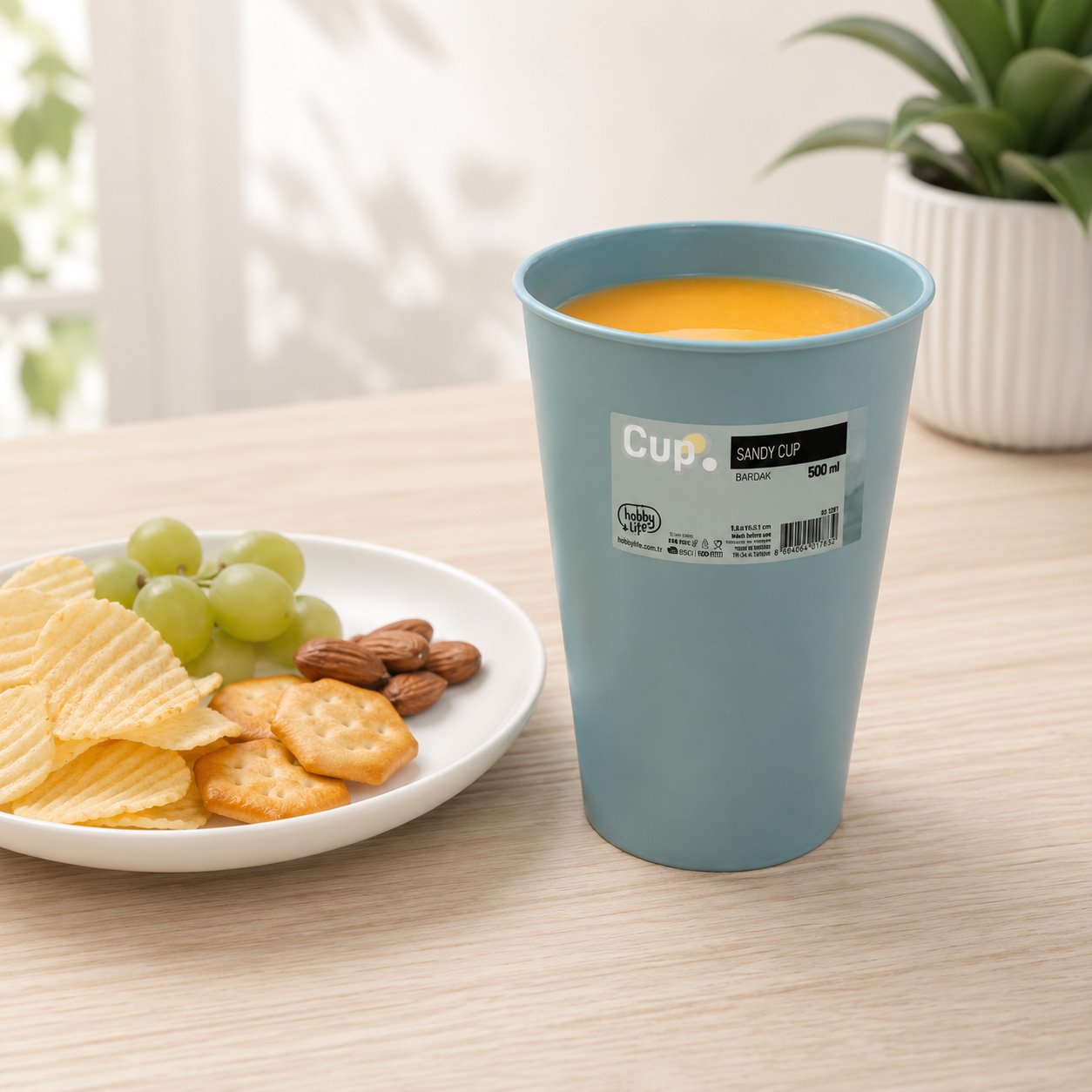 500 ml BPA-Free Reusable Plastic Drinking Cup