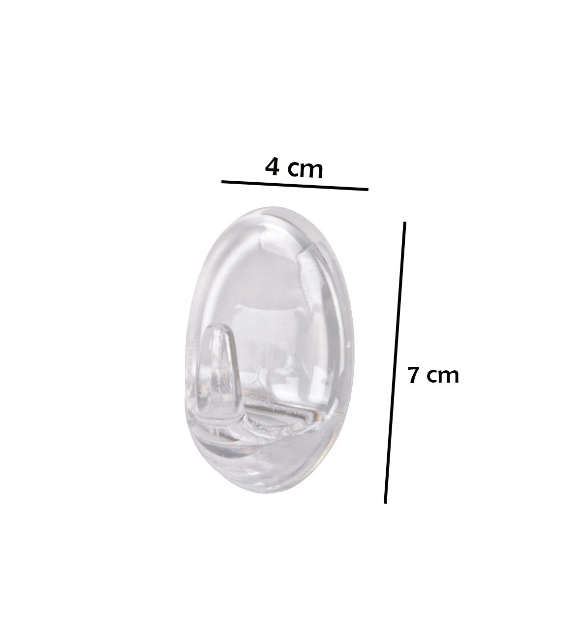 Self-Adhesive Wall Hooks 2 Pieces 1.2 kg