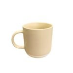 Ceramic Coffee & Tea Mug with White Base