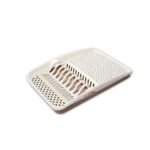 Mia plastic dish drainer with removable water collection tray,