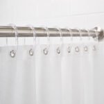 12PCS Transparent Plastic Shower Curtain Rings
