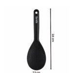 Silicone Non-Stick Rice Paddle Spoon 24 cm Black