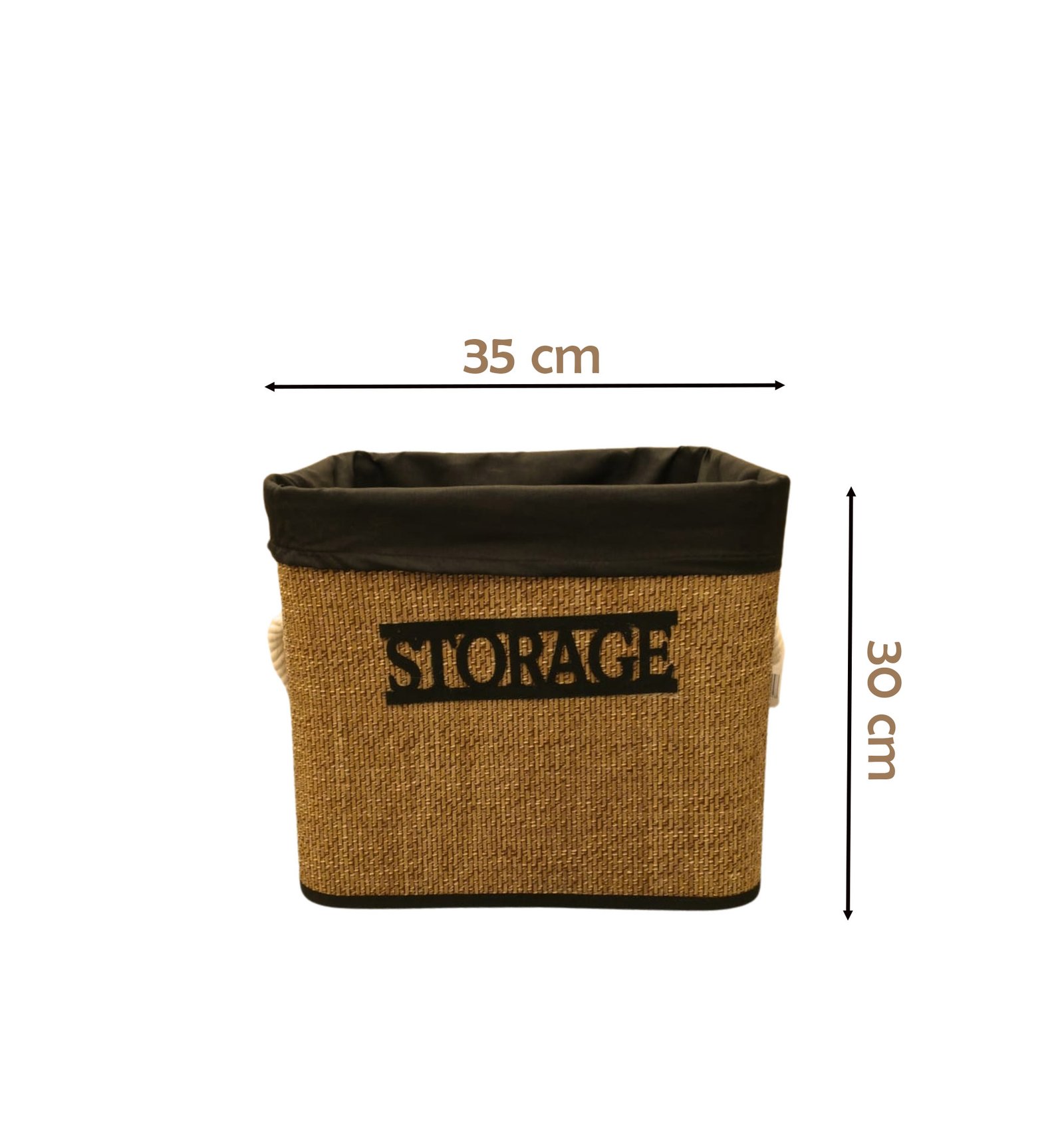 Storage Basket with Removable Fabric Liner 35cm