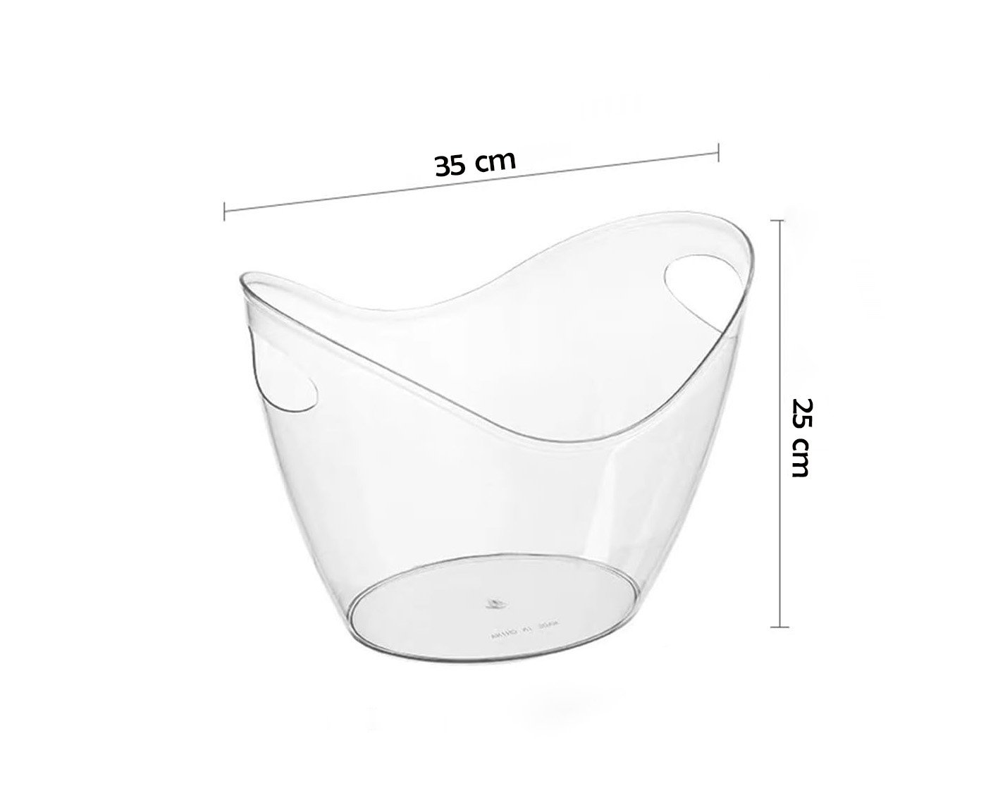 polycarbonate oval ice bucket with handles Lebanon
