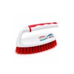 multipurpose cleaning brush with ergonomic non-slip handle and durable synthetic bristles for heavy-duty household cleaning.
