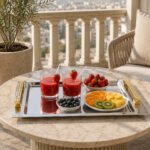 Gold Stainless Steel Serving Tray DH-03214 48.5cm