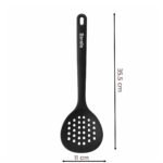 Barella Black Silicone Slotted Spoon 35.5 cm