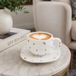 mug and saucer set cherry design cappuccino cup Lebanon