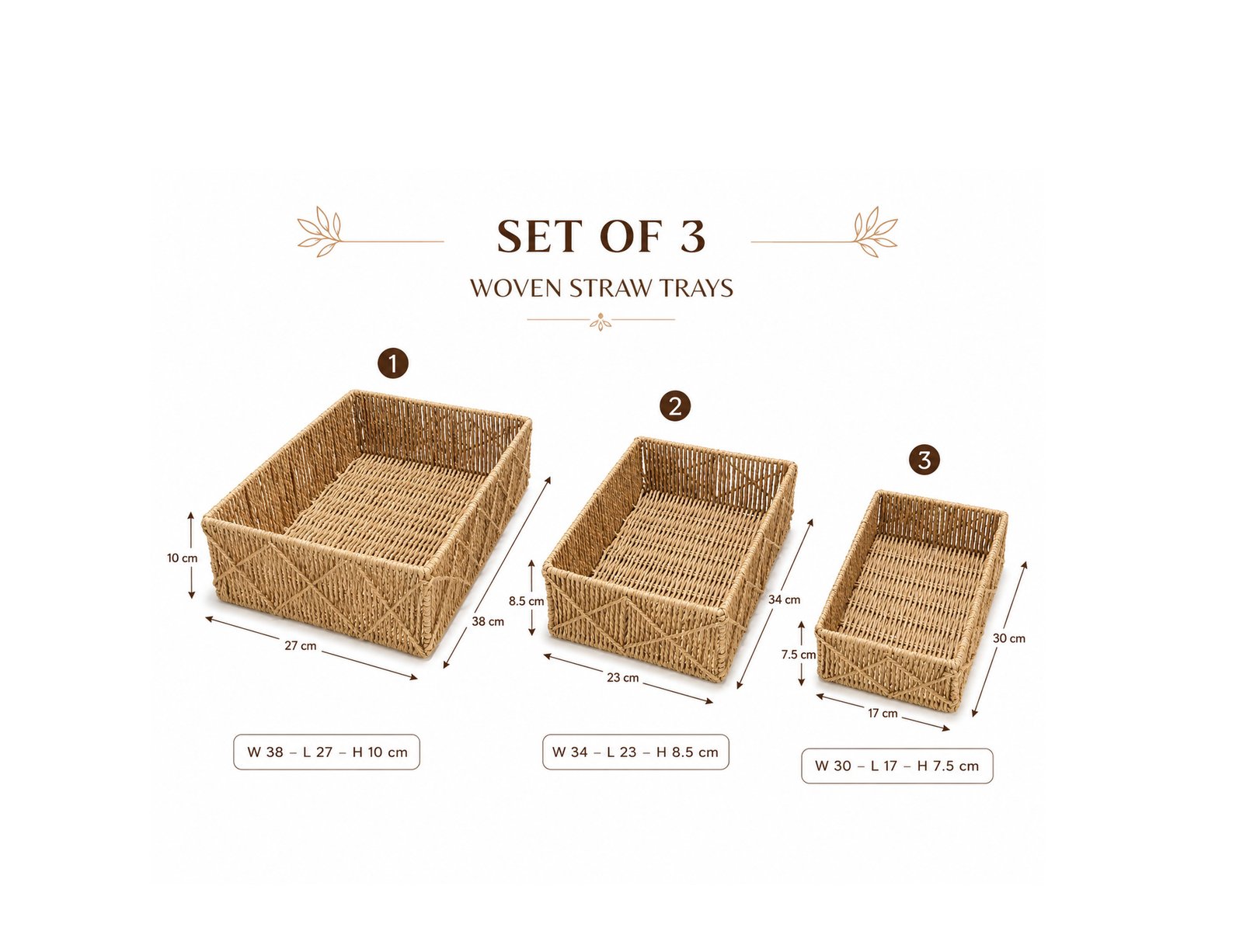 Rectangular Nesting Baskets