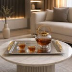 Gold Stainless Steel Serving Tray DH-03234 48.5cm
