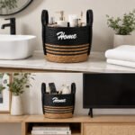 Seagrass Storage Basket with Handles 24 cm
