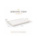 serving tray measuring 41 cm with integrated handles