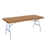 Foldable Suitcase Outdoor Table White