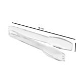 Clear Polycarbonate Ice Serving Tong 16 cm