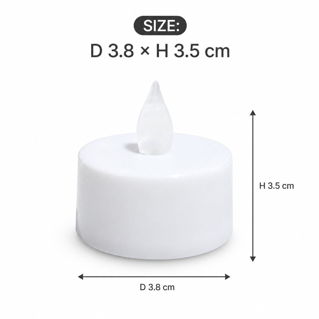 LED Tea Light Candle with 6-Hour Timer 1 Piece