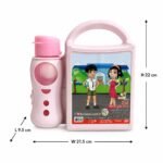 BPA-free lunch box with water bottle and carrying handle