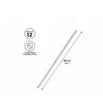 Square BBQ Skewers Stainless Steel 12 Pcs 50cm