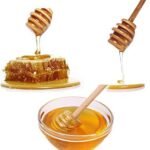 Mini Wooden Honey Spoons 10 cm Set of 6
