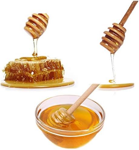Mini Wooden Honey Spoons 10 cm Set of 6