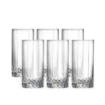 Pasabahce Valse Glass Cups Set of 6 290ml