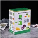 3 In 1 Manual Rotary Drum Vegetable Grater Red