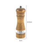 Vintage Wood Acrylic Pepper Mill Grinder 16.5 cm