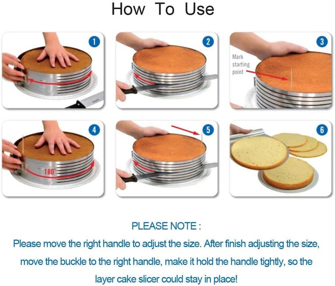 7-Layer Stainless Steel Cake Slicer