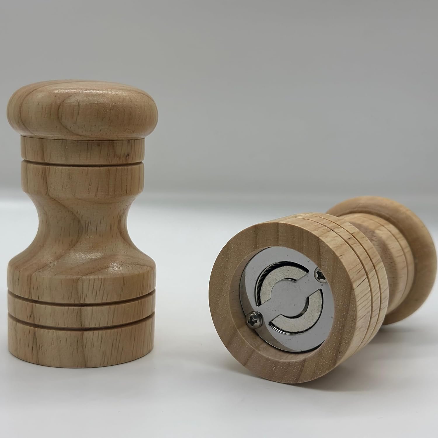 Wood Salt Shaker and Pepper Mill Set of Two
