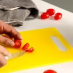 Plastic Kitchen Chopping Board With Handle 35x25cm