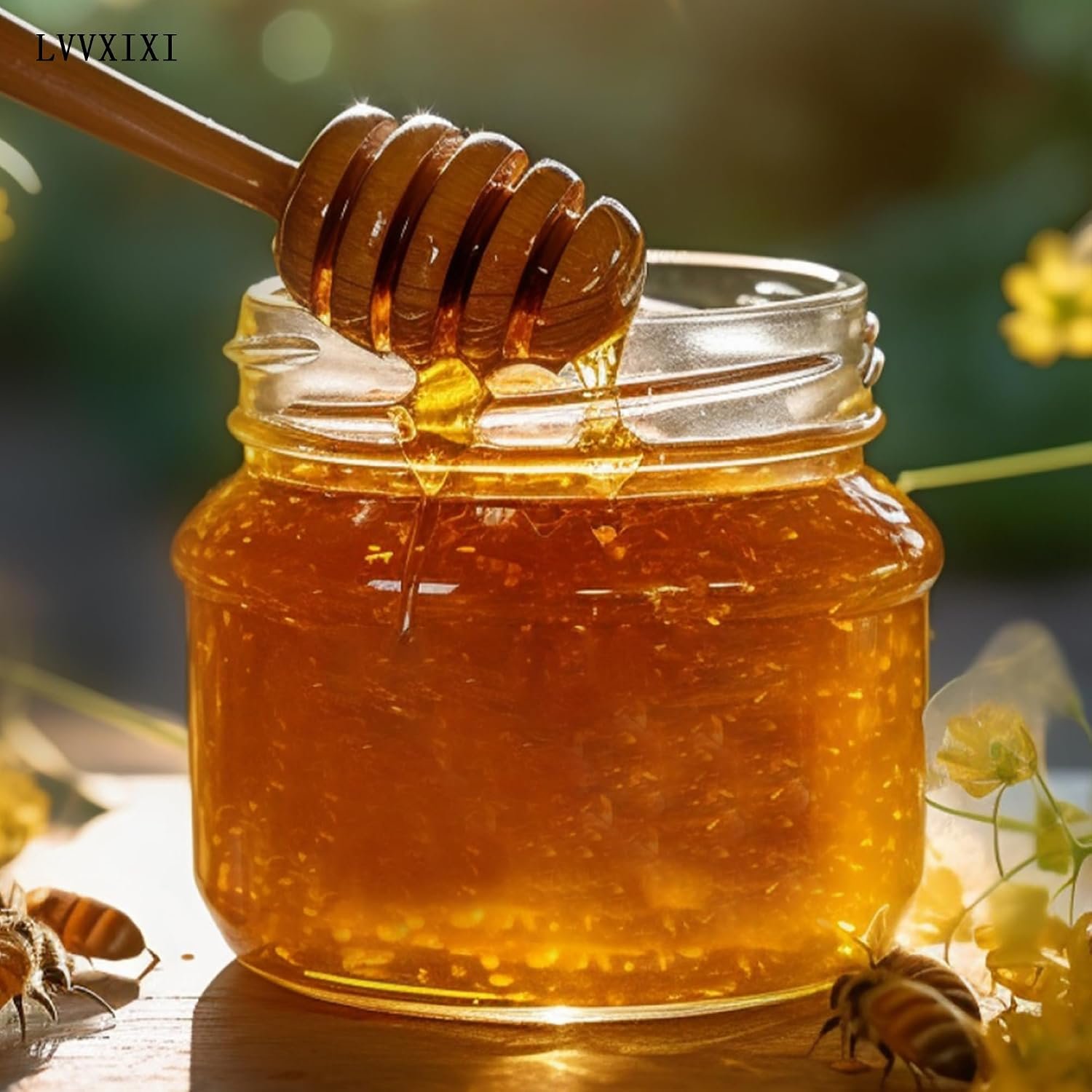 Wooden Honey Dipper Stirrer 15.3 cm