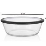 Barella 1.40L Round Tempered Glass Storage Bowl