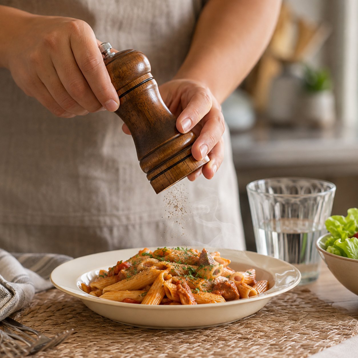 Wood Pepper Mill Grinder 10.2 cm