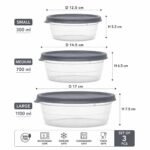Round Food Storage Box Set 3 PCS