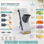 Mandoline Slicer With 3 Cutting Blades