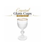 Glass Cups Frosted Pattern Set of 6 – 50 ml
