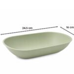 Food Safe Plastic Boat Shaped Serving Plate 17cm