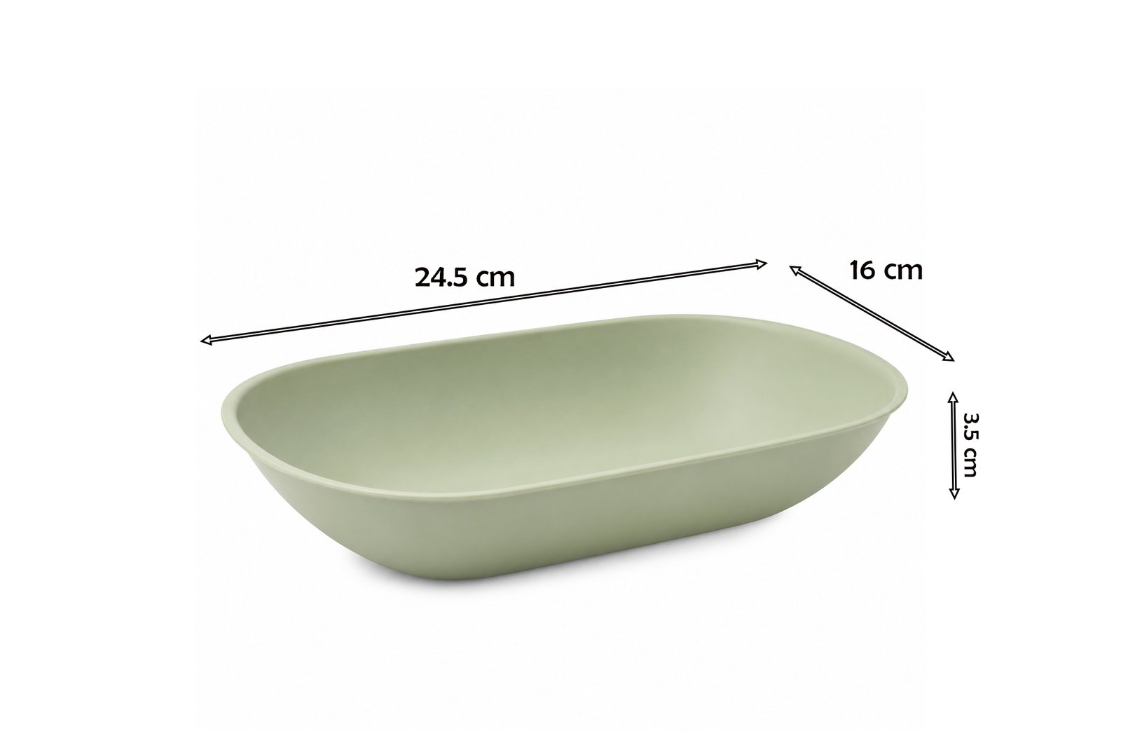 Food Safe Plastic Boat Shaped Serving Plate 17cm