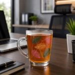LAV Veg Glass Tea Mug with Handle 250 ml