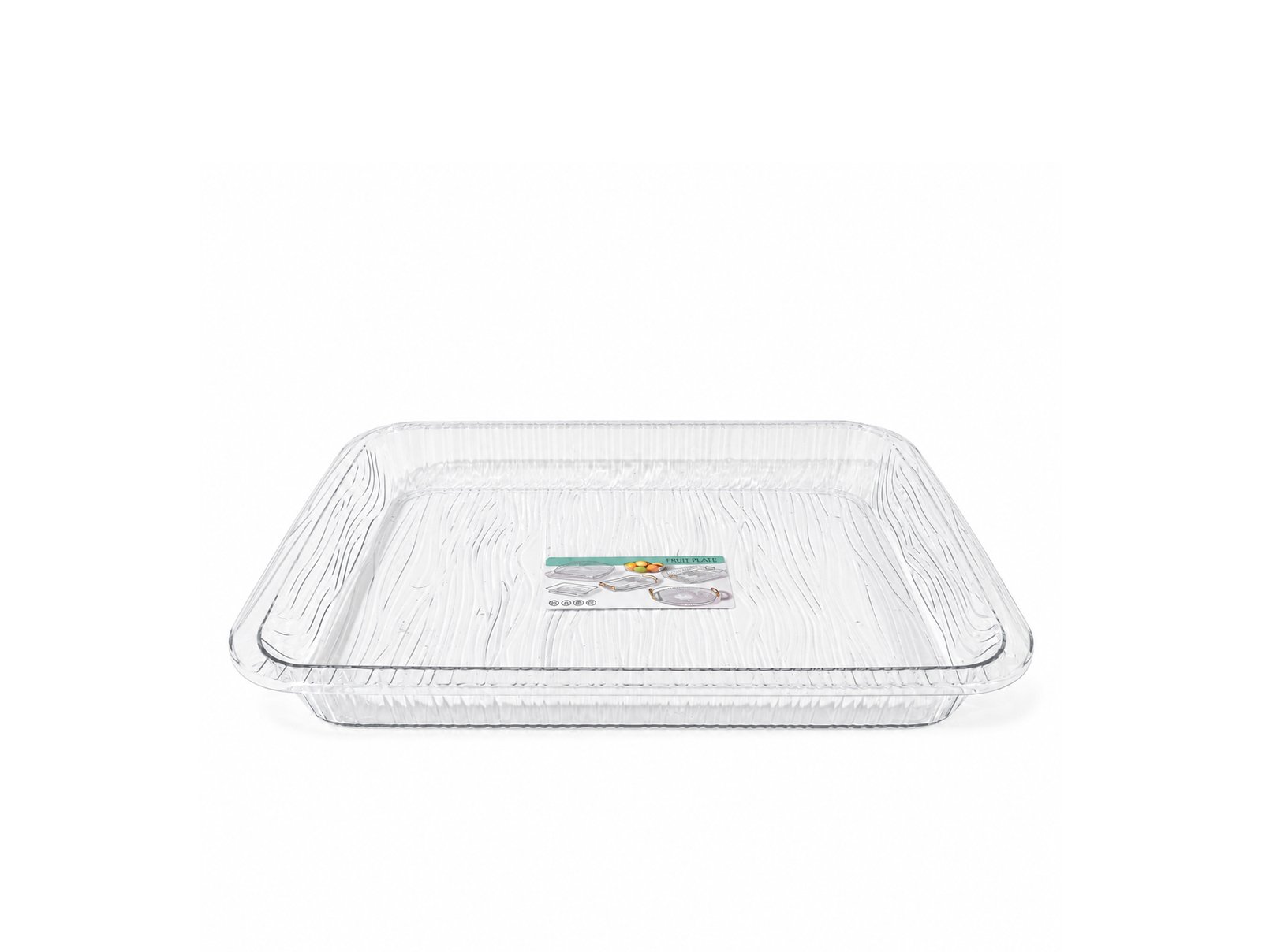 Rectangular Clear Fruit Serving Bowl 33.5 cm