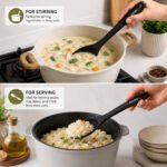 Heat Resistant Silicone Cooking Spoon 34 cm