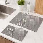 Microfiber Dish Drying Mats Set of 2 Sizes – Homedash