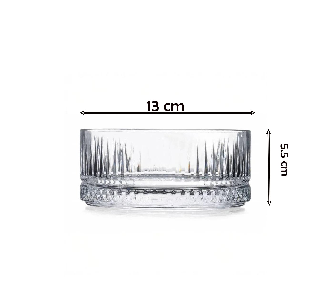 GLASS SERVING BOWL SET OF 2 - ELEYSIA 510 ML - Image 4