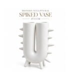 MODERN SCULPTURAL SPIKED DECOR VASE 27.5 CM