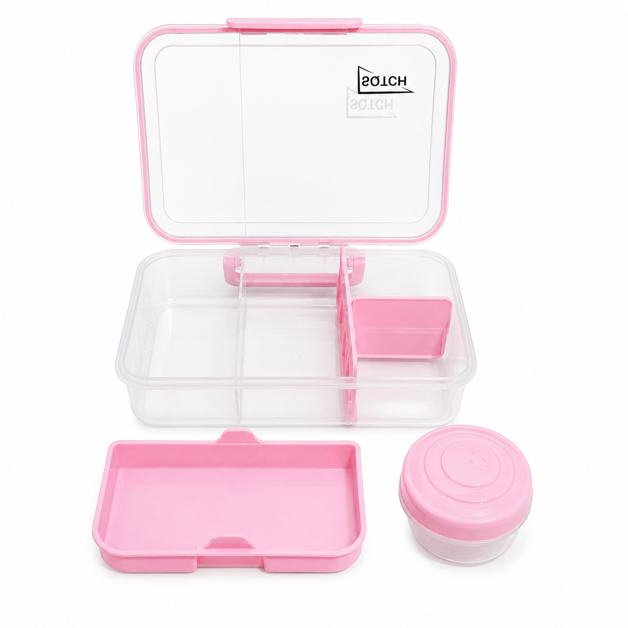 Multi-Compartment Lunch Box with Handle 1500ml