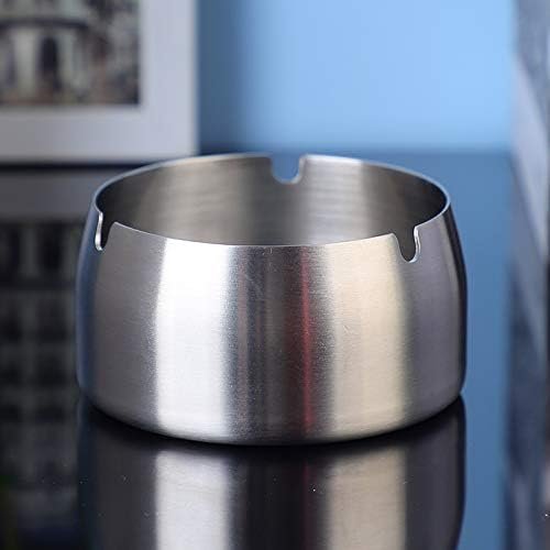HIGH-EDGE STAINLESS-STEEL ASHTRAY WITH 3 RESTS