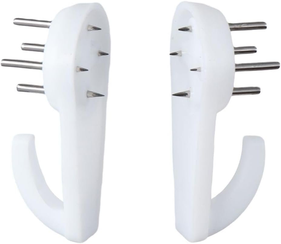 TRACELESS WALL HOOKS WITH STEEL PINS PACK OF 5