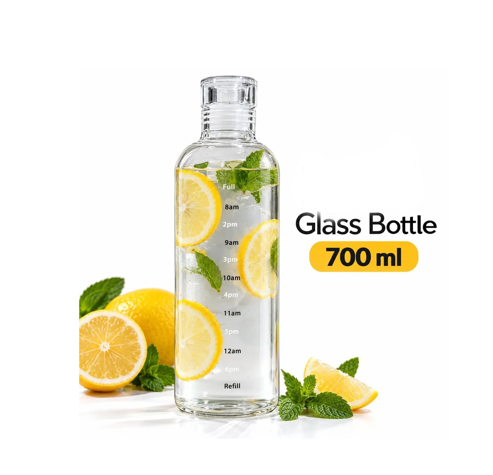 GLASS BOTTLE 700 ML WITH PUSH-FIT SEAL LID