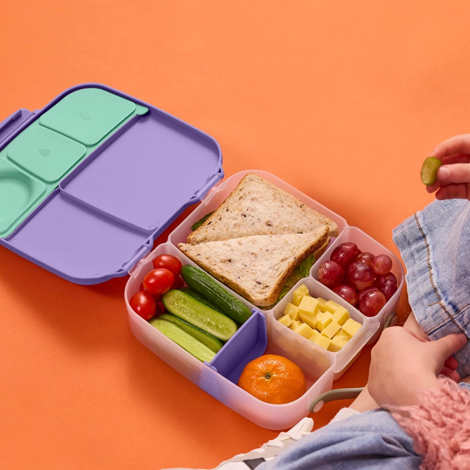 5 Compartment Leak-Proof Lunch Box 1950ml