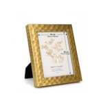 HAMMERED GOLD METAL TABLETOP PHOTO FRAME 27X32 CM